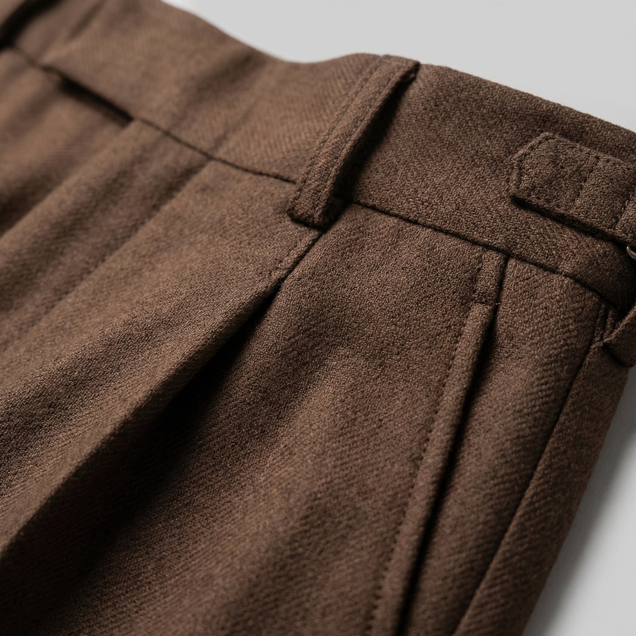 Anzughose Herren mit Tailored Fit und klassischen Bundfalten in Wollmix – Salvatore