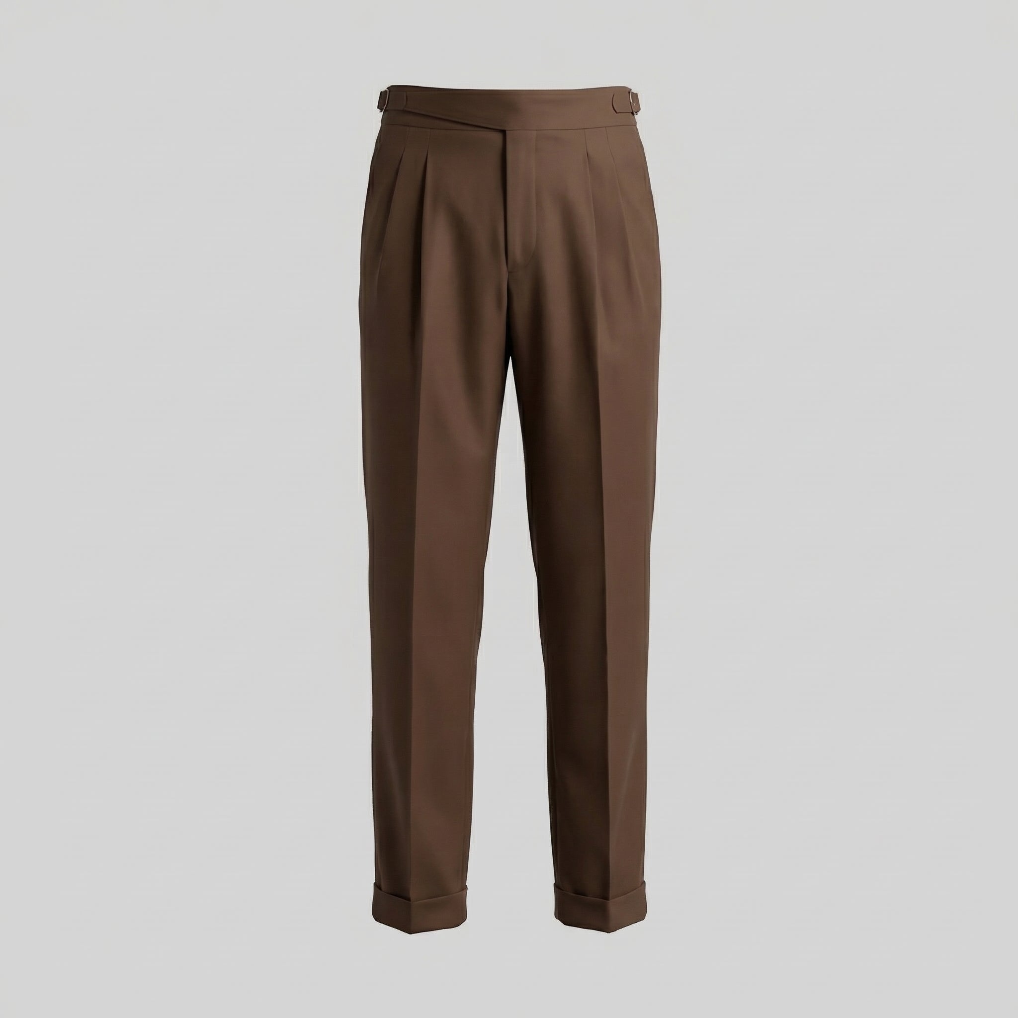 Anzughose Herren mit Tailored Fit und klassischen Bundfalten in Wollmix – Salvatore