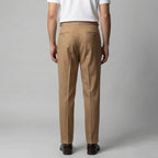 Anzughose Herren mit Tailored Fit und klassischen Bundfalten in Wollmix – Salvatore