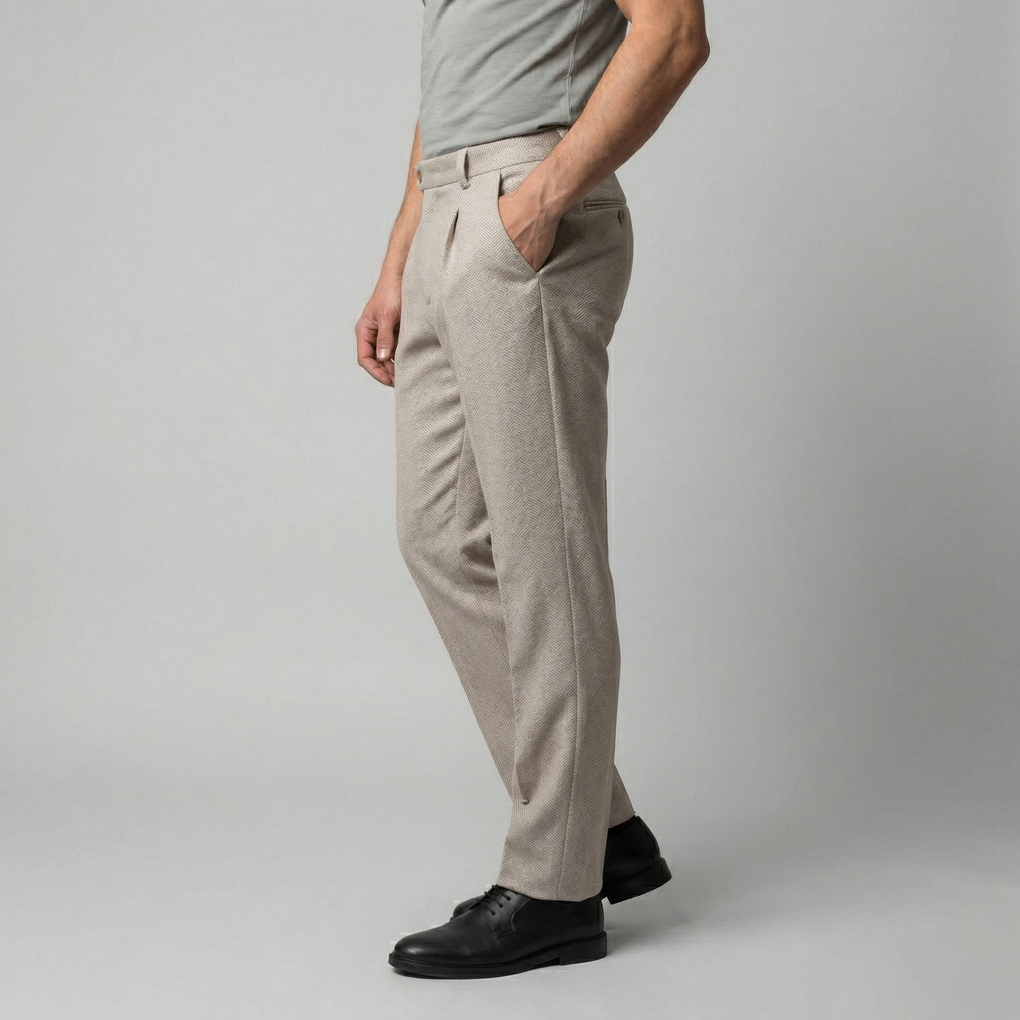 Anzughose Herren mit Tapered Leg und klassischem Schnitt – Celestino