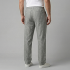 Leinenhose Herren mit Tunnelzugbund und geradem Schnitt – Cornelio
