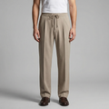 Leinenhose Herren mit weitem Bein und Tunnelzugbund – Valentino