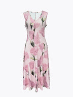 Zweiteiler Damen mit Blumenprint-Midikleid und passendem Kurzjacke – Florentine