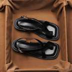 Sandalen Damen mit überkreuzten Riemen und Slingback-Schnalle – Floriana