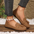 Loafer Damen mit Quastendetail und Ziersteppung in Wildlederoptik – Brunella