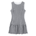 Minikleid Damen mit Polka-Dot-Print und Rüschensaum – Dotilde