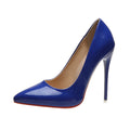 Pumps Damen mit Stilettoabsatz und spitzer Zehenpartie in Lackoptik – Viviana