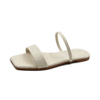 Sandalen Damen mit Zwei-Riemen-Design und quadratischer Zehenpartie – Calista
