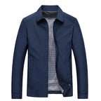 Herrenjacke mit Hemdjacken-Kragen und Karofutter – Raffaele