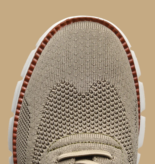 Sneaker Herren mit Ripp-Strick-Obermaterial und Kontrastsohle – Ottavio