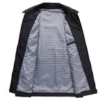 Herrenjacke mit Hemdjacken-Kragen und Karofutter – Raffaele