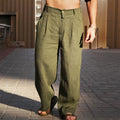 Leinenhose Herren mit Bundfalten und geradem Schnitt – Aurelio