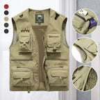 Anglerweste Herren mit Multi-Pocket und Mesh-Futter – Massimo