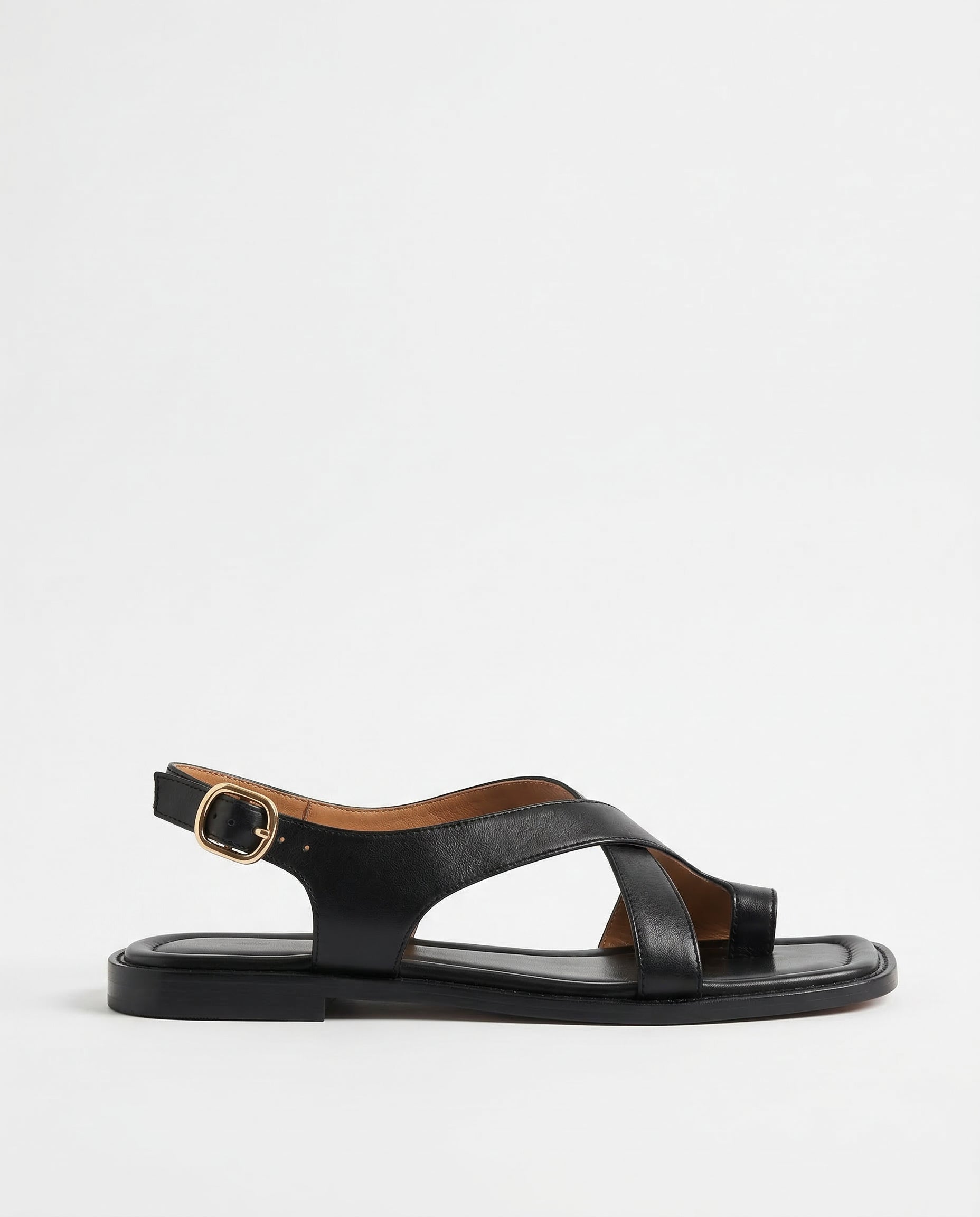 Sandalen Damen mit überkreuzten Riemen und Slingback-Schnalle – Floriana