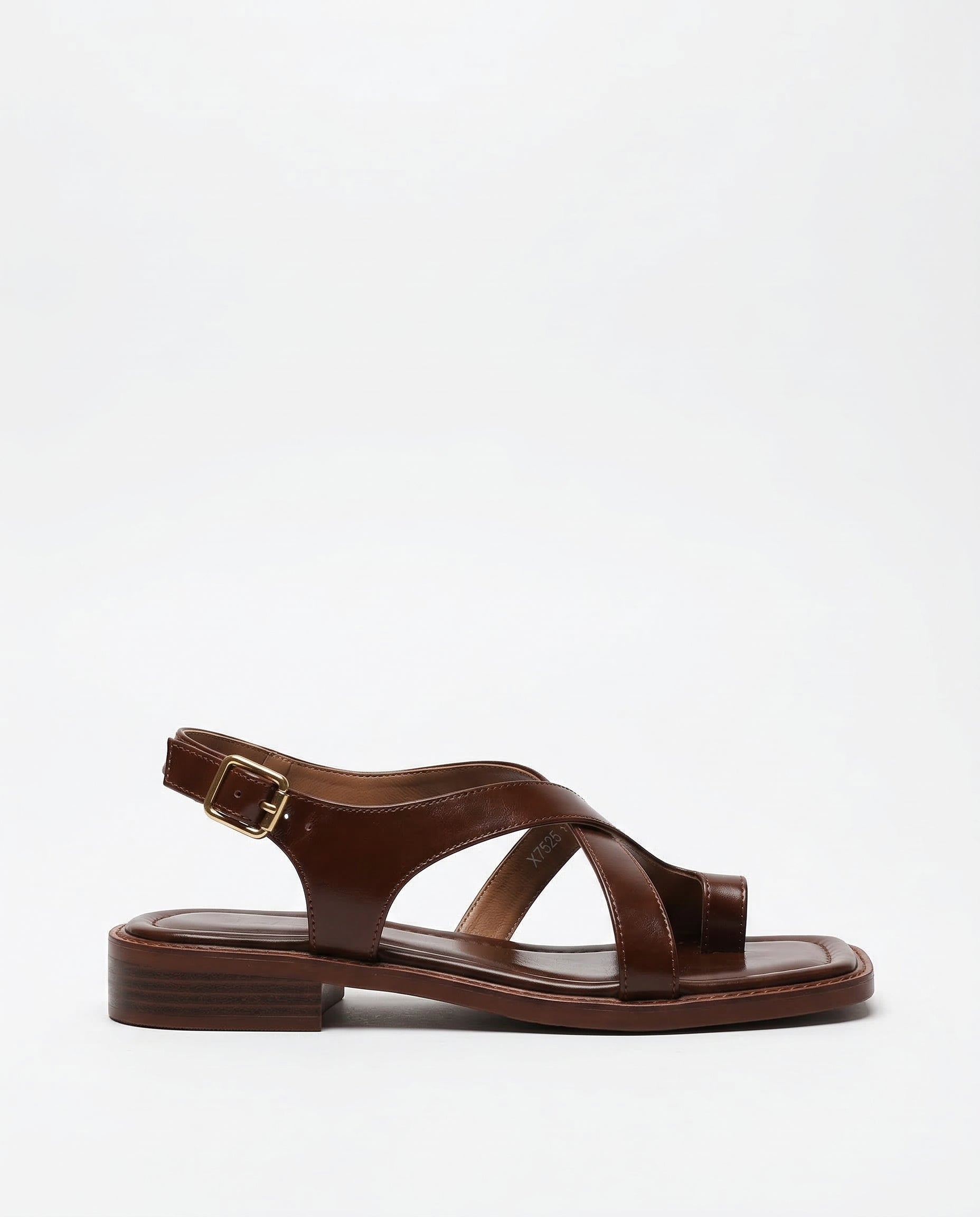 Sandalen Damen mit überkreuzten Riemen und Slingback-Schnalle – Floriana