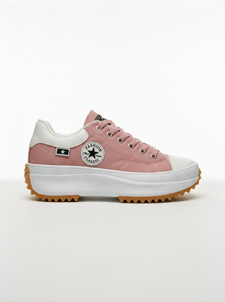 Estrella – Damen-Plateau-Sneaker im Canvas-Stil