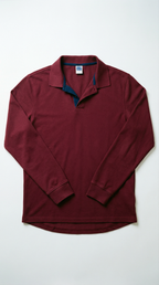 Marcello – Herren-Langarm-Poloshirt mit Kontrastdetail