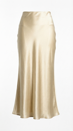 Luciana – Eleganter Damen-Midirock aus fließendem Satin