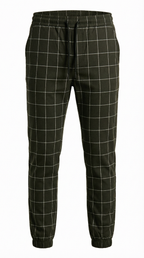 Enzo – Herren-Jogginghose mit Karomuster im Smart-Casual-Stil