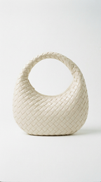 Floriana – Geflochtene Hobo-Tasche in Lederoptik