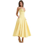 Abendkleid Damen mit Corsage und ausgestelltem Midirock – Rossana