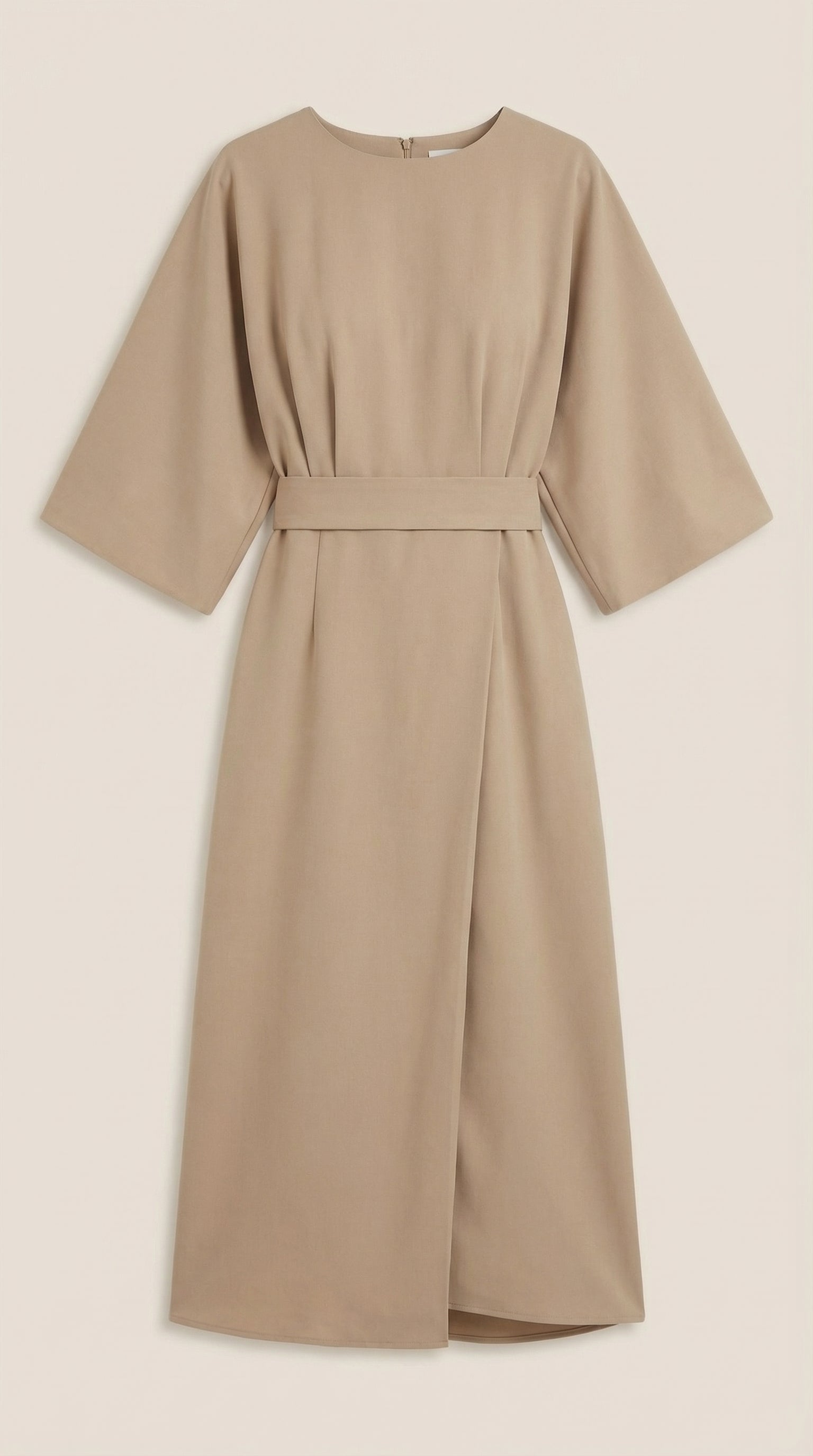 Midikleid Damen mit Kimono-Ärmeln und Wickelrock –Séraphelle