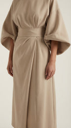 Midikleid Damen mit Kimono-Ärmeln und Wickelrock –Séraphelle