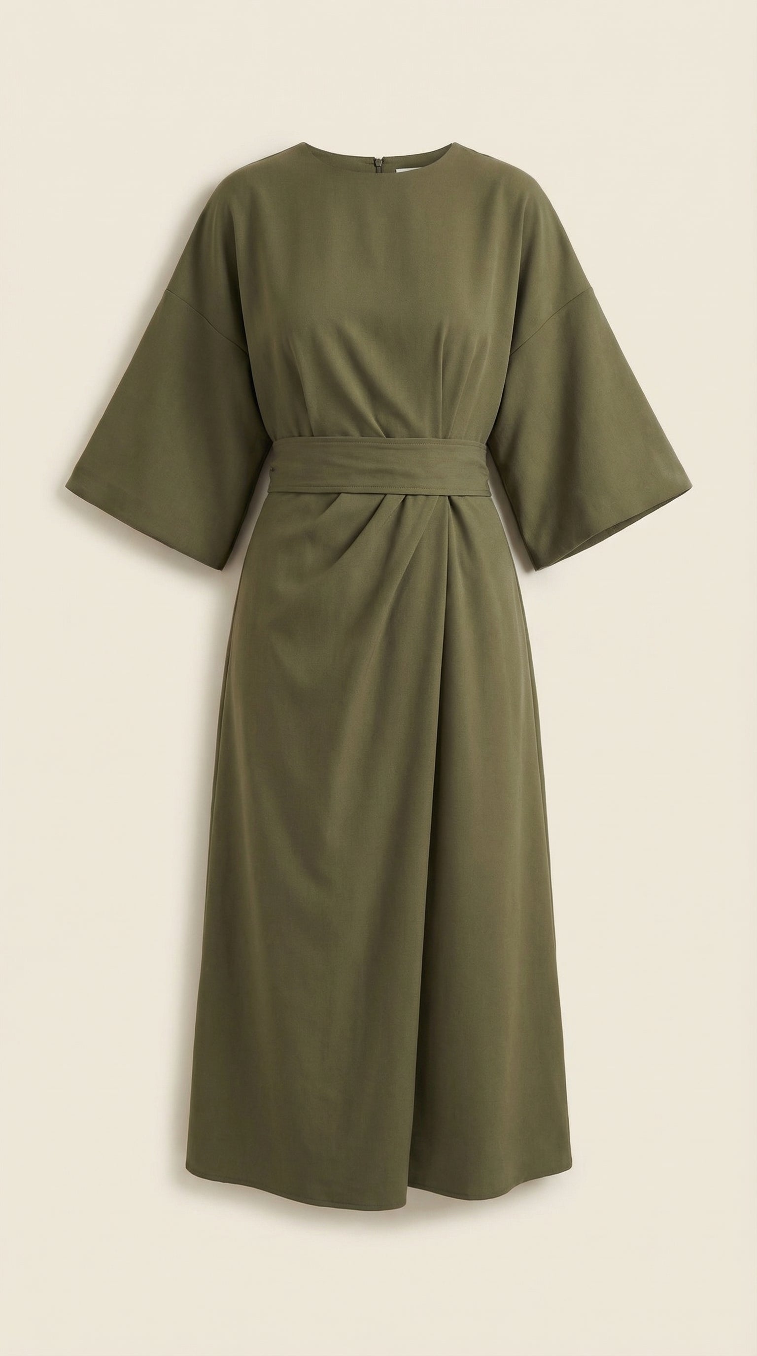 Midikleid Damen mit Kimono-Ärmeln und Wickelrock –Séraphelle