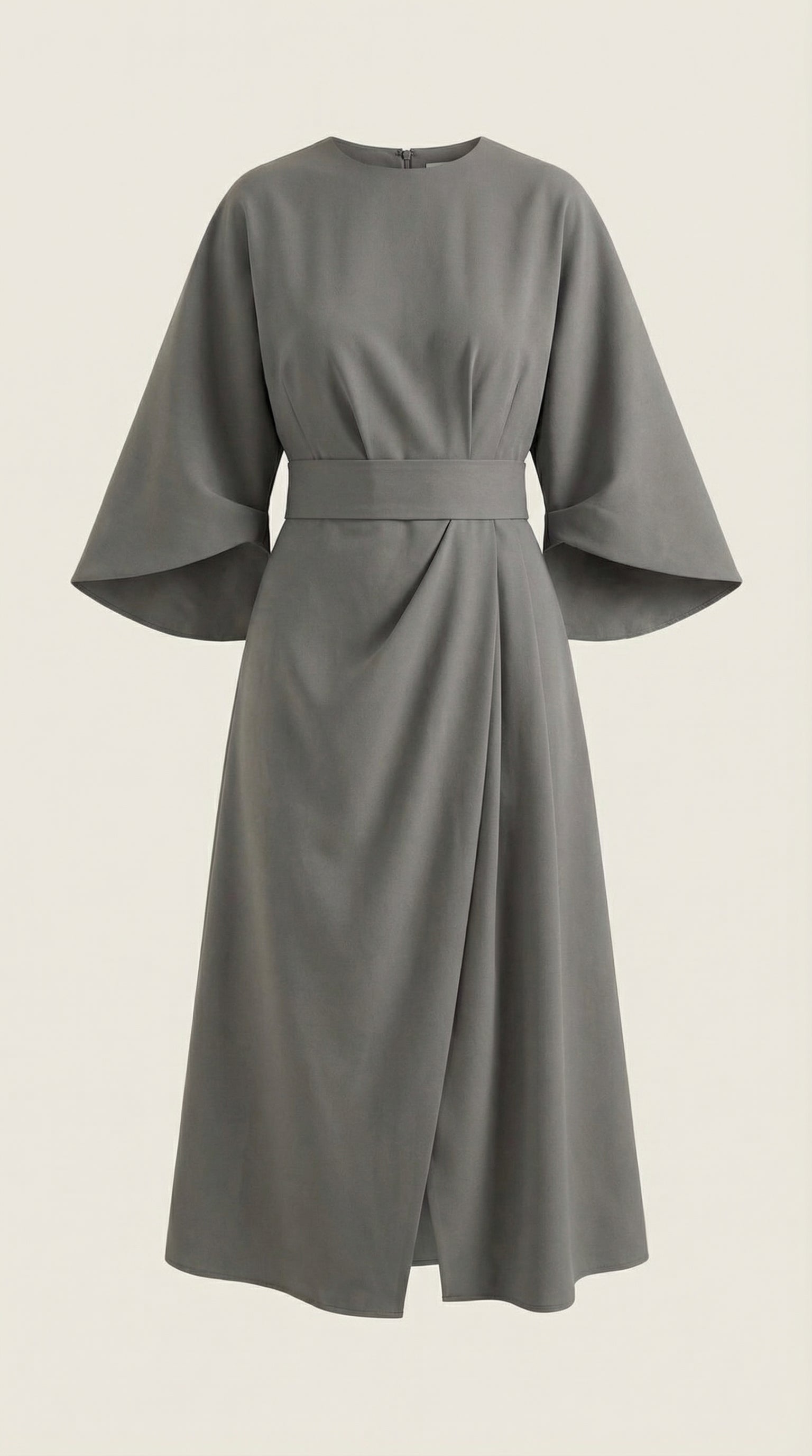 Midikleid Damen mit Kimono-Ärmeln und Wickelrock –Séraphelle