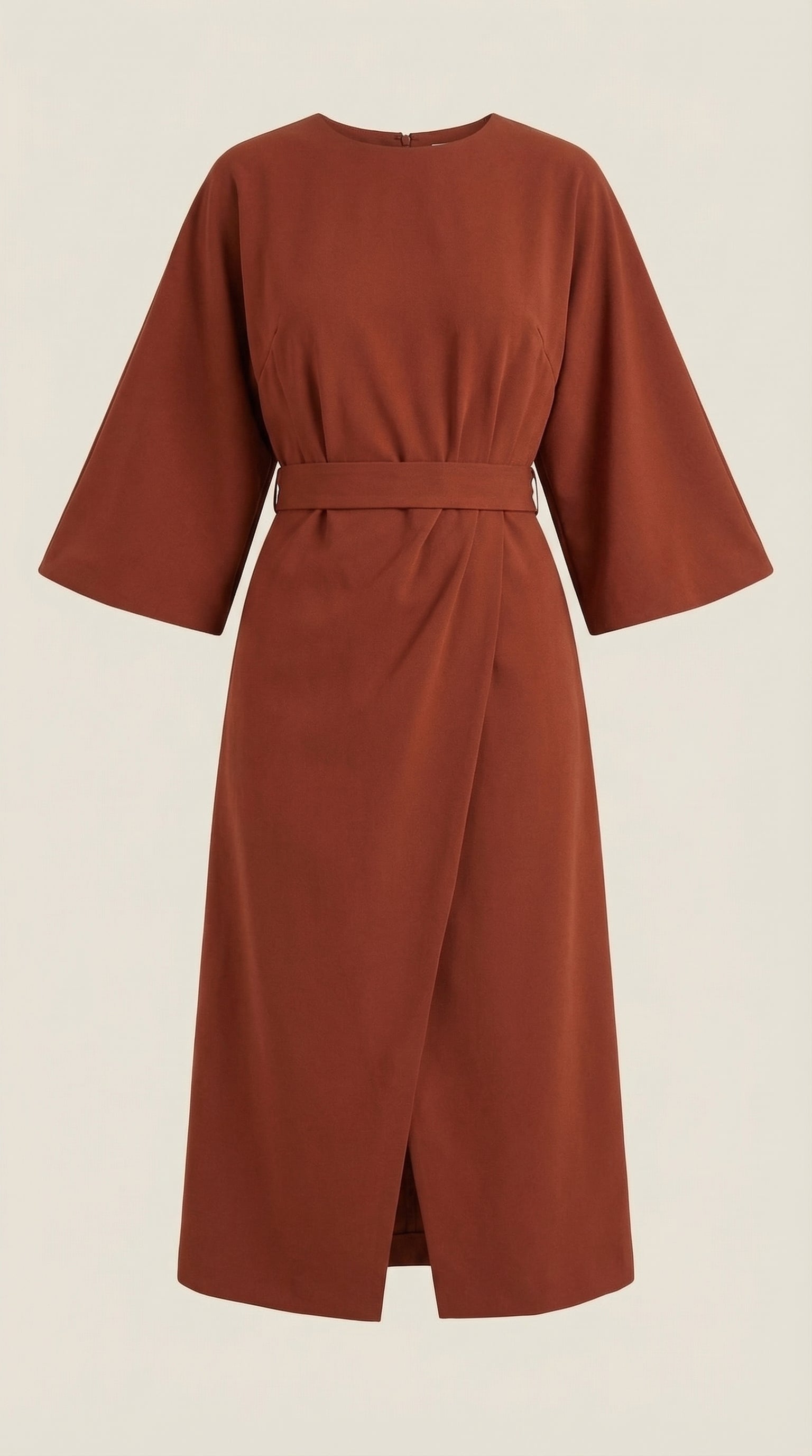 Midikleid Damen mit Kimono-Ärmeln und Wickelrock –Séraphelle