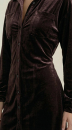 Minikleid Damen im Blusenkleid-Stil mit Gürtel und Hemdsaum – Lauriane