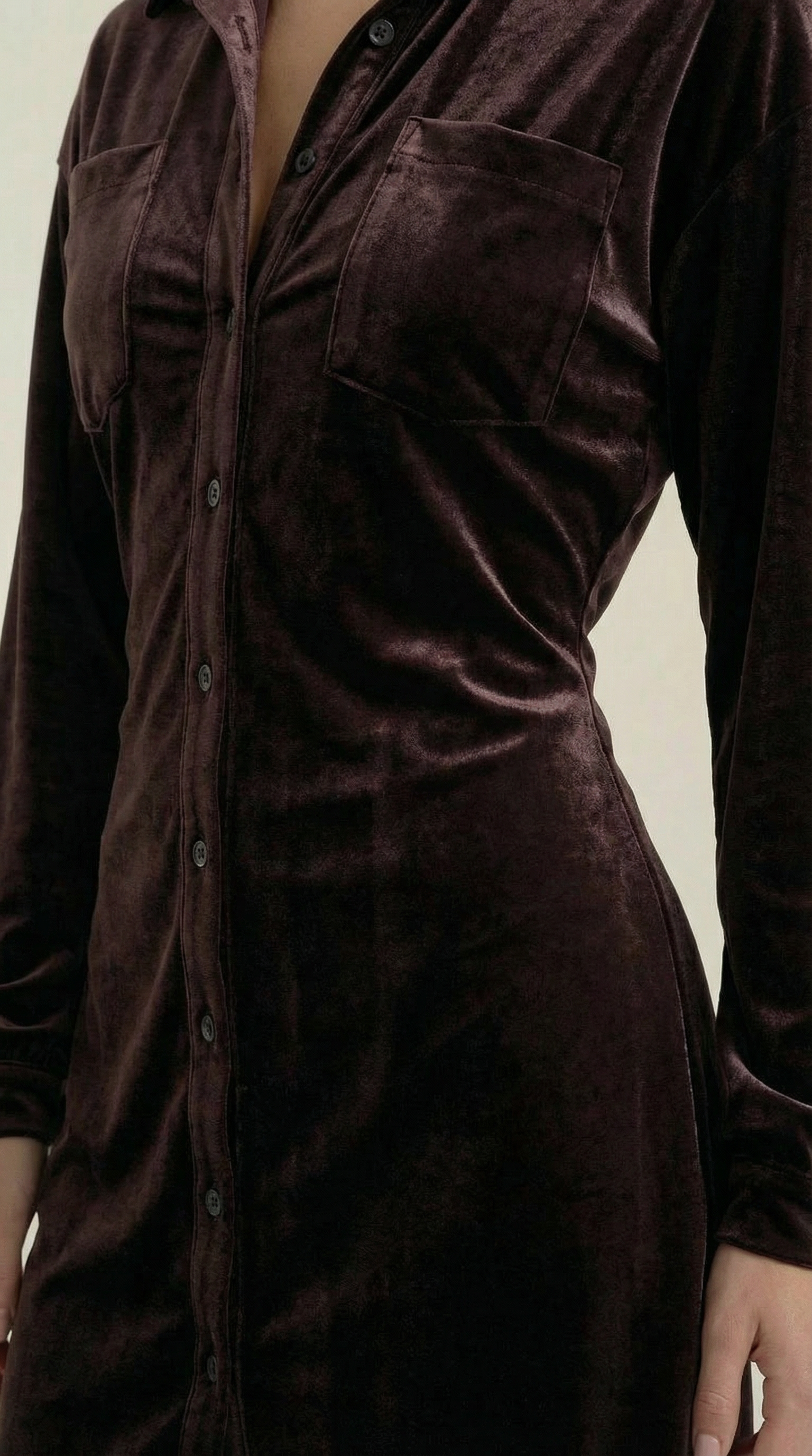 Minikleid Damen im Blusenkleid-Stil mit Gürtel und Hemdsaum – Lauriane