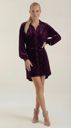 Minikleid Damen im Blusenkleid-Stil mit Gürtel und Hemdsaum – Lauriane