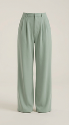 Stoffhose Damen mit High Waist und Wide-Leg-Schnitt – Ottavia