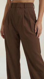 Stoffhose Damen mit High Waist und Wide-Leg-Schnitt – Ottavia