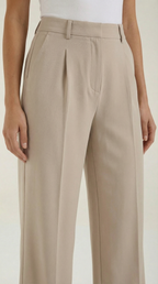 Stoffhose Damen mit High Waist und Wide-Leg-Schnitt – Ottavia