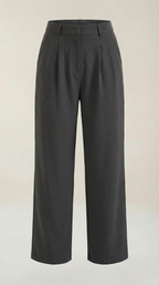 Stoffhose Damen mit High Waist und Wide-Leg-Schnitt – Ottavia