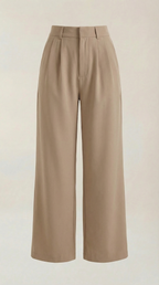 Stoffhose Damen mit High Waist und Wide-Leg-Schnitt – Ottavia