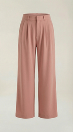 Stoffhose Damen mit High Waist und Wide-Leg-Schnitt – Ottavia