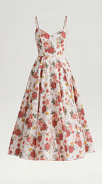 Midikleid Damen mit Sweetheart-Corsage und Satin-A-Linie – Arabella