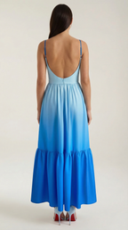 Maxikleid Damen mit Cut-out-Details und Farbverlauf – Azaléa