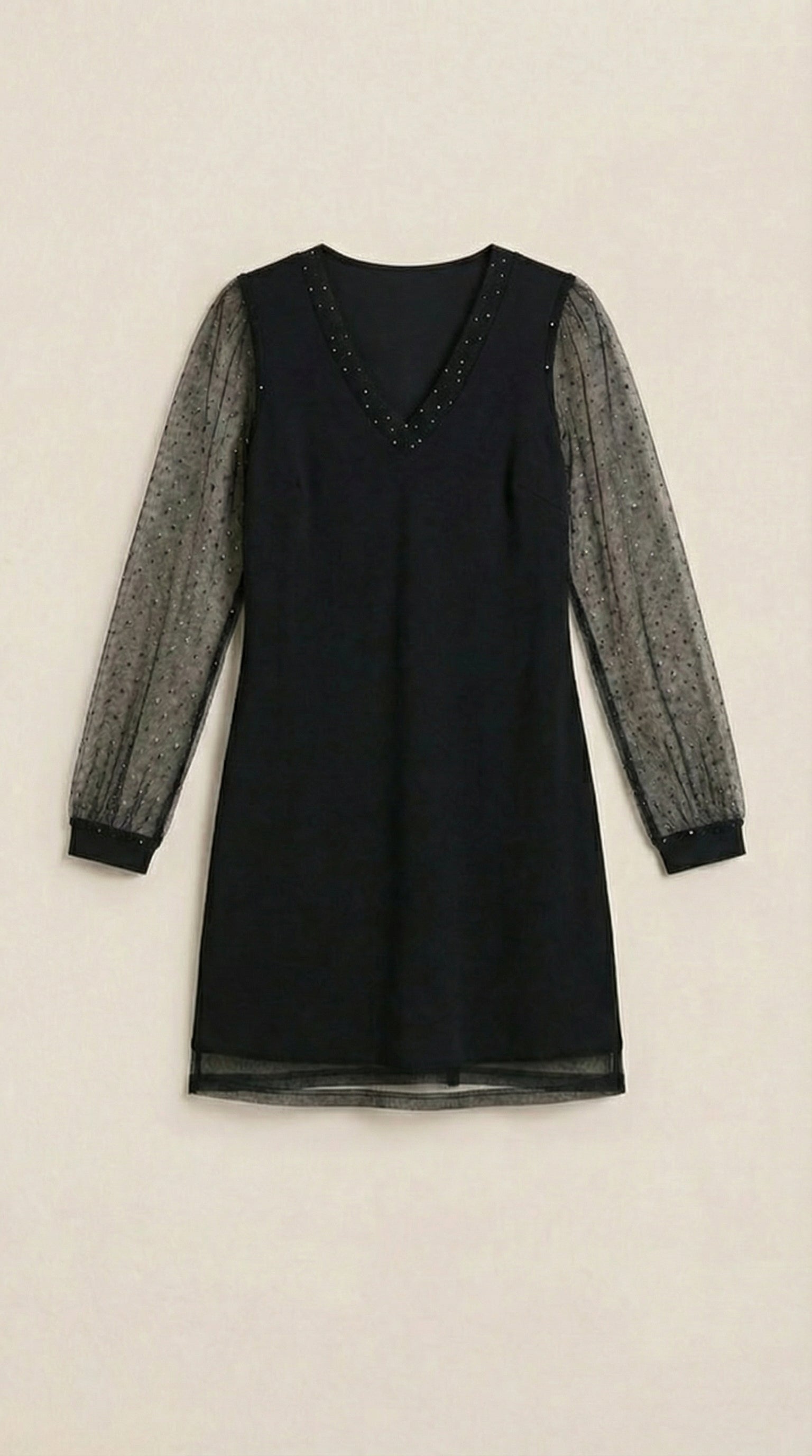 Minikleid Damen mit Ärmeln und körperbetonntem Party-Schnitt – Rosette