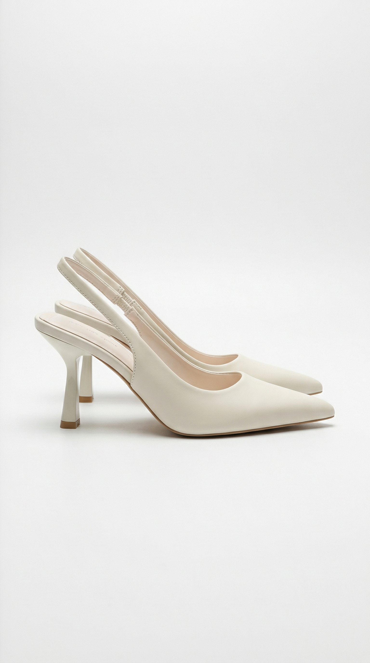 Slingback-Pumps Damen mit sculptoralem Absatz und spitzer Zehenpartie – Blanchette