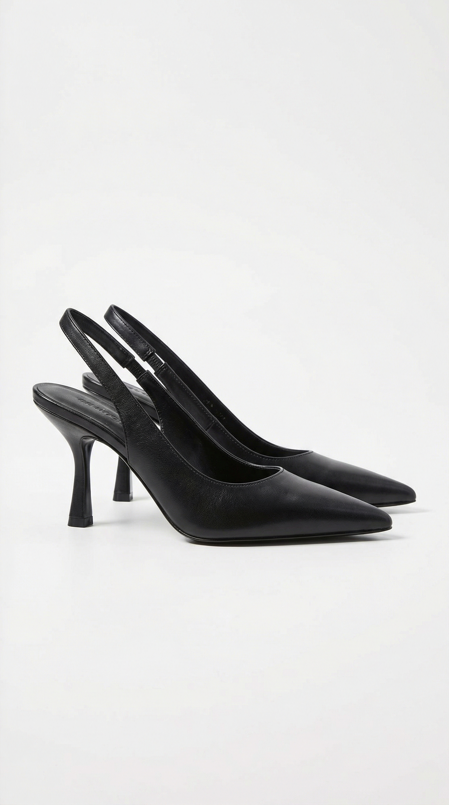 Slingback-Pumps Damen mit sculptoralem Absatz und spitzer Zehenpartie – Blanchette