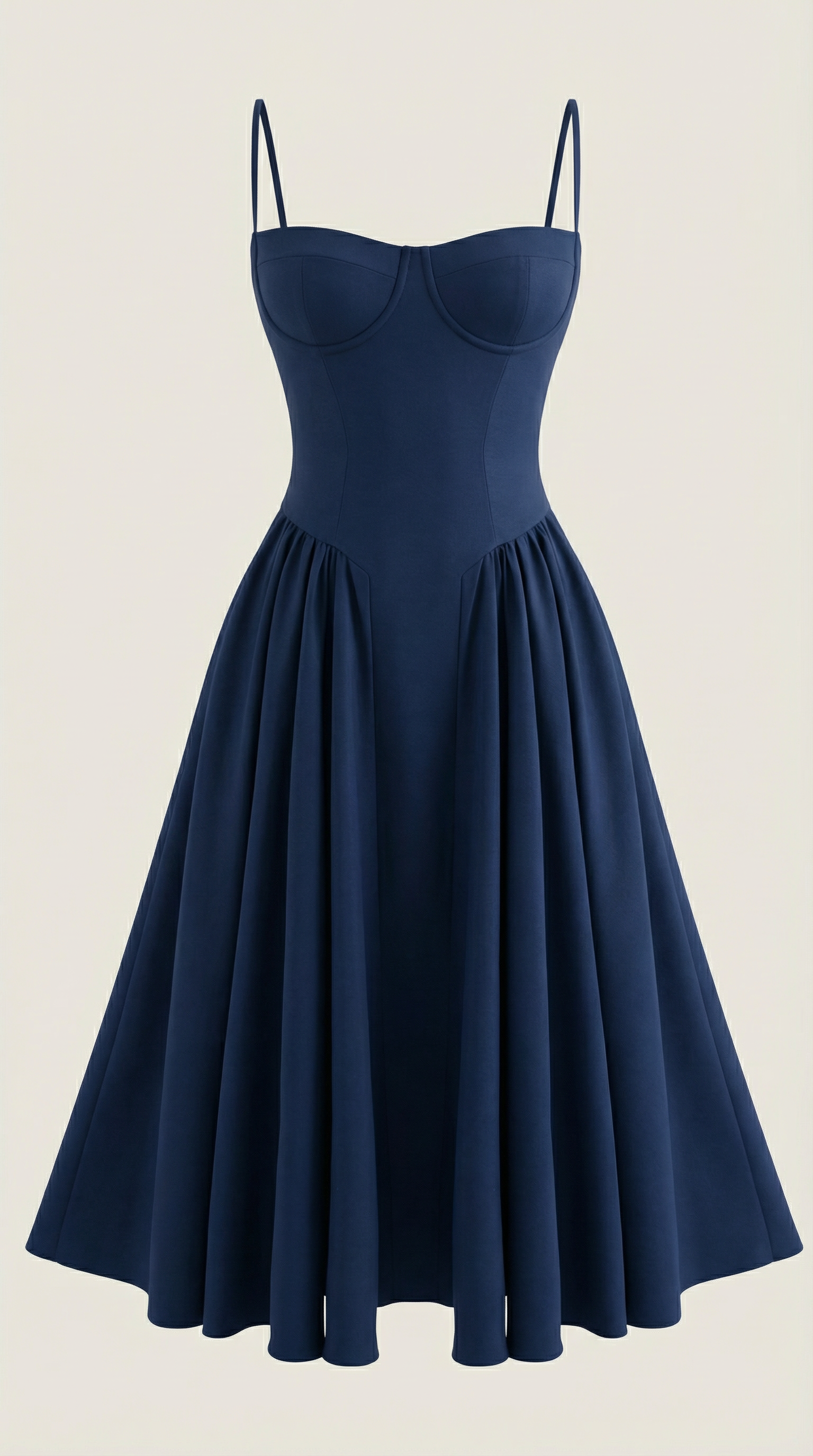 Midikleid Damen mit Corsage und Blumenprint – Gianella