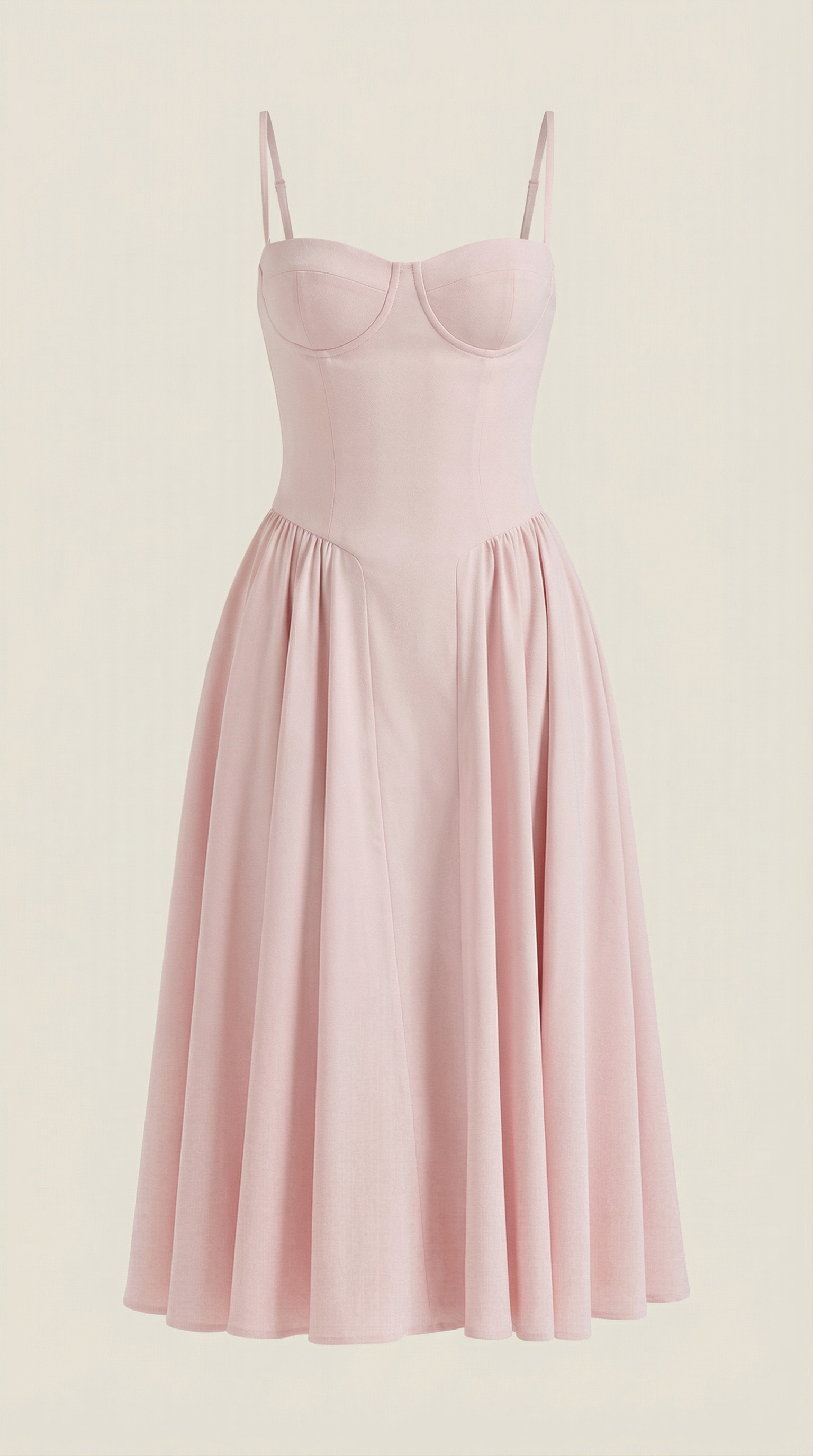 Midikleid Damen mit Corsage und Blumenprint – Gianella