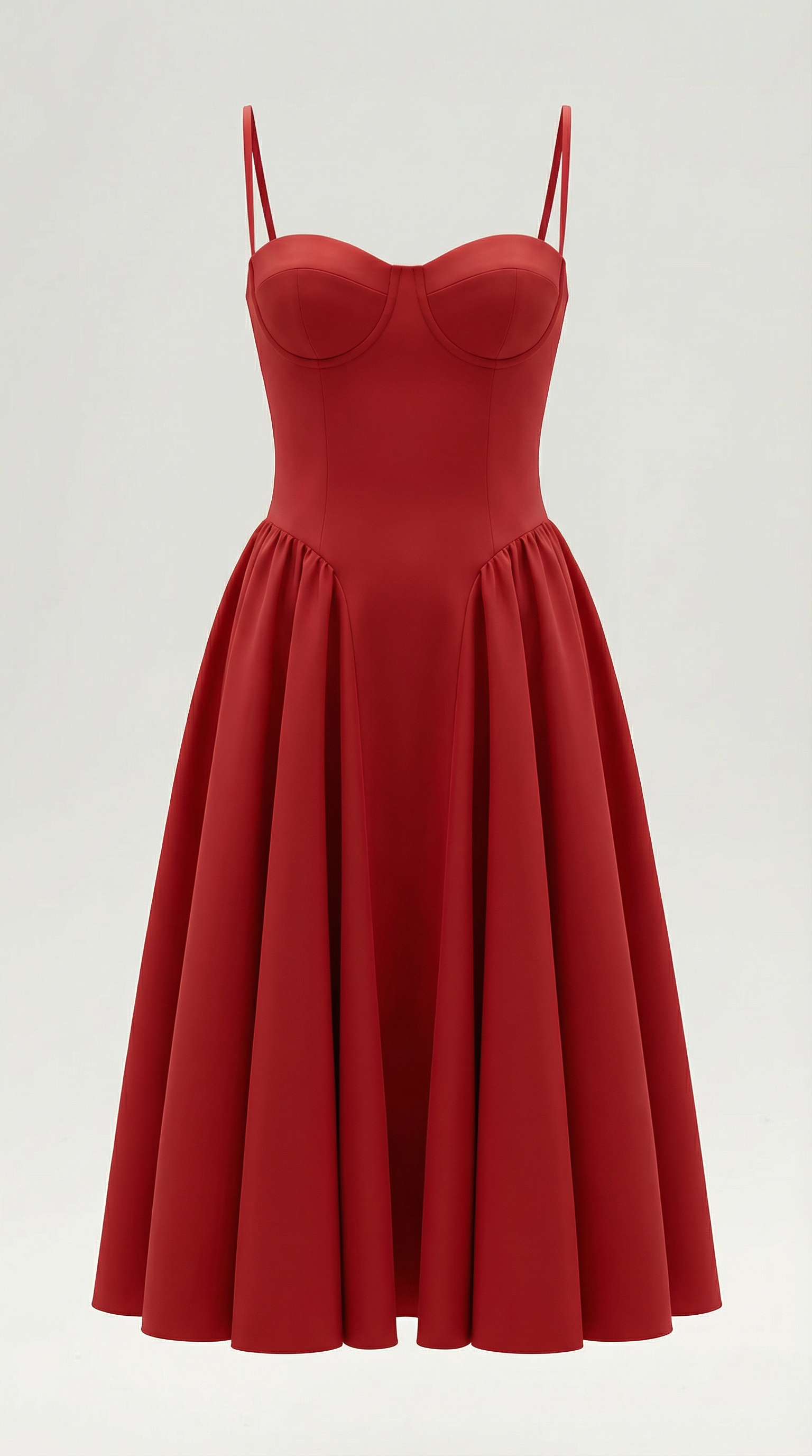 Midikleid Damen mit Corsage und Blumenprint – Gianella