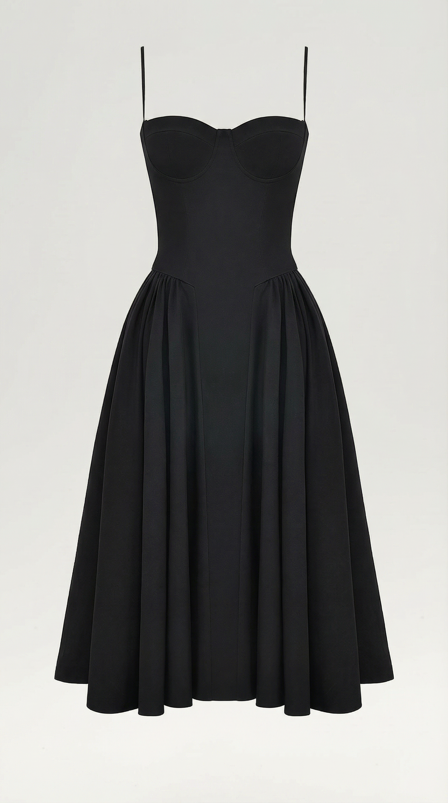 Midikleid Damen mit Corsage und Blumenprint – Gianella