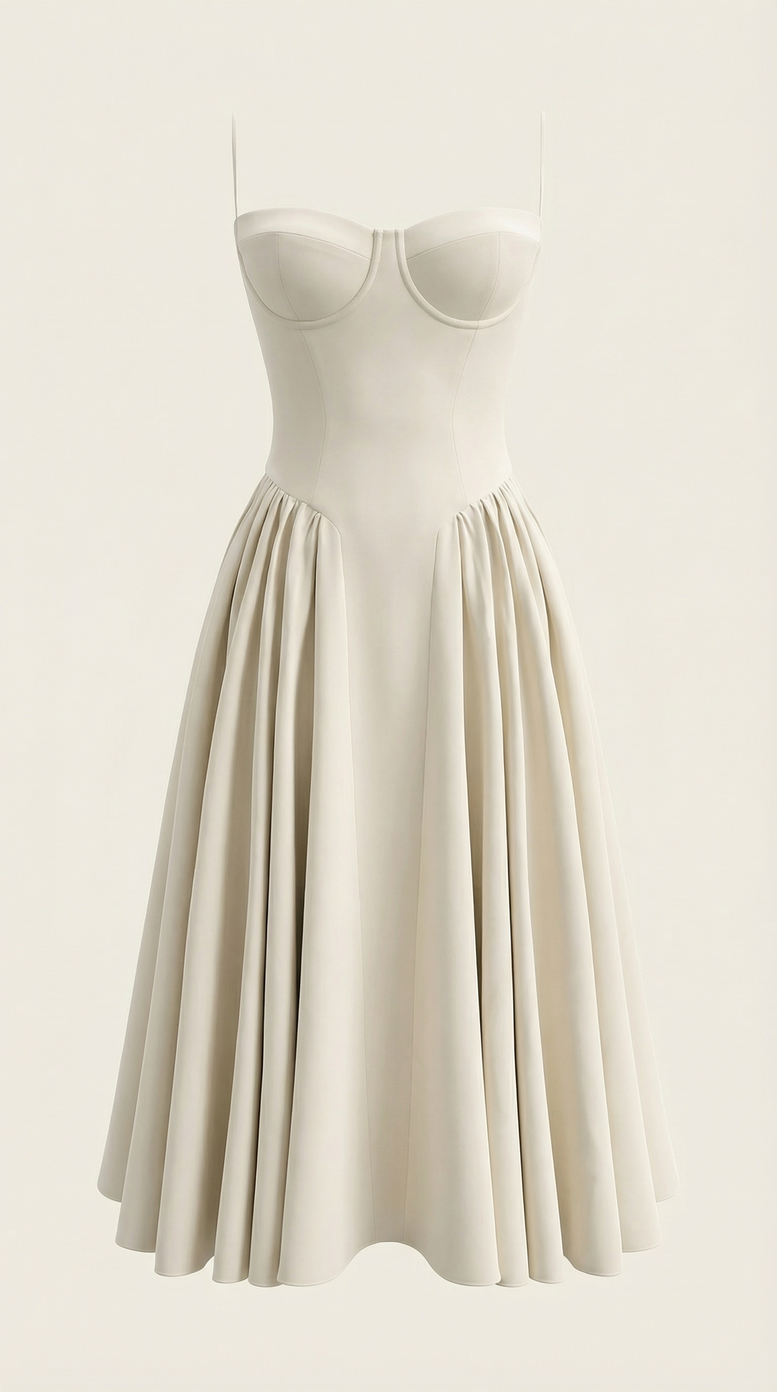 Midikleid Damen mit Corsage und Blumenprint – Gianella