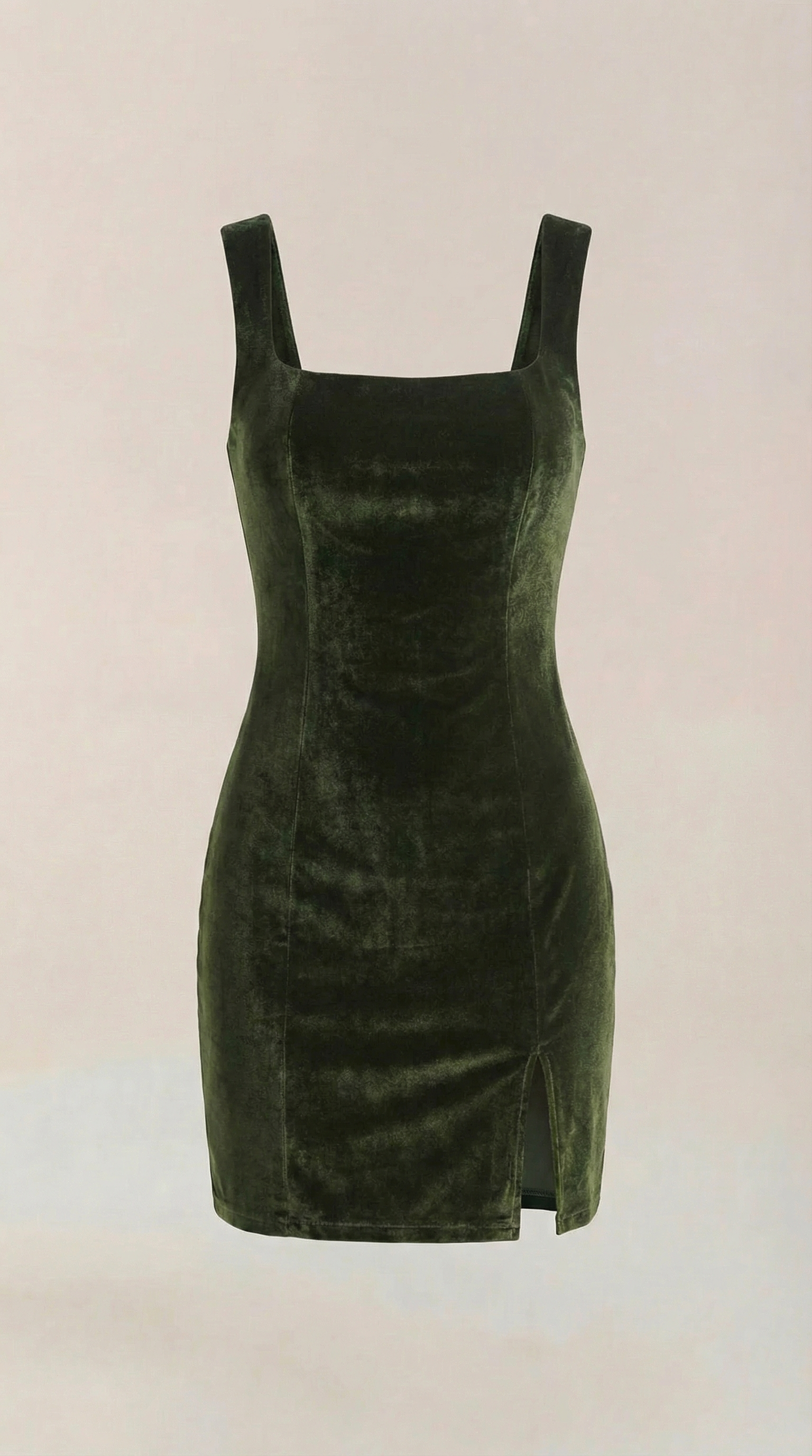 Minikleid Damen mit Samtoptik und körperbetonntem Schnitt – Ophélie